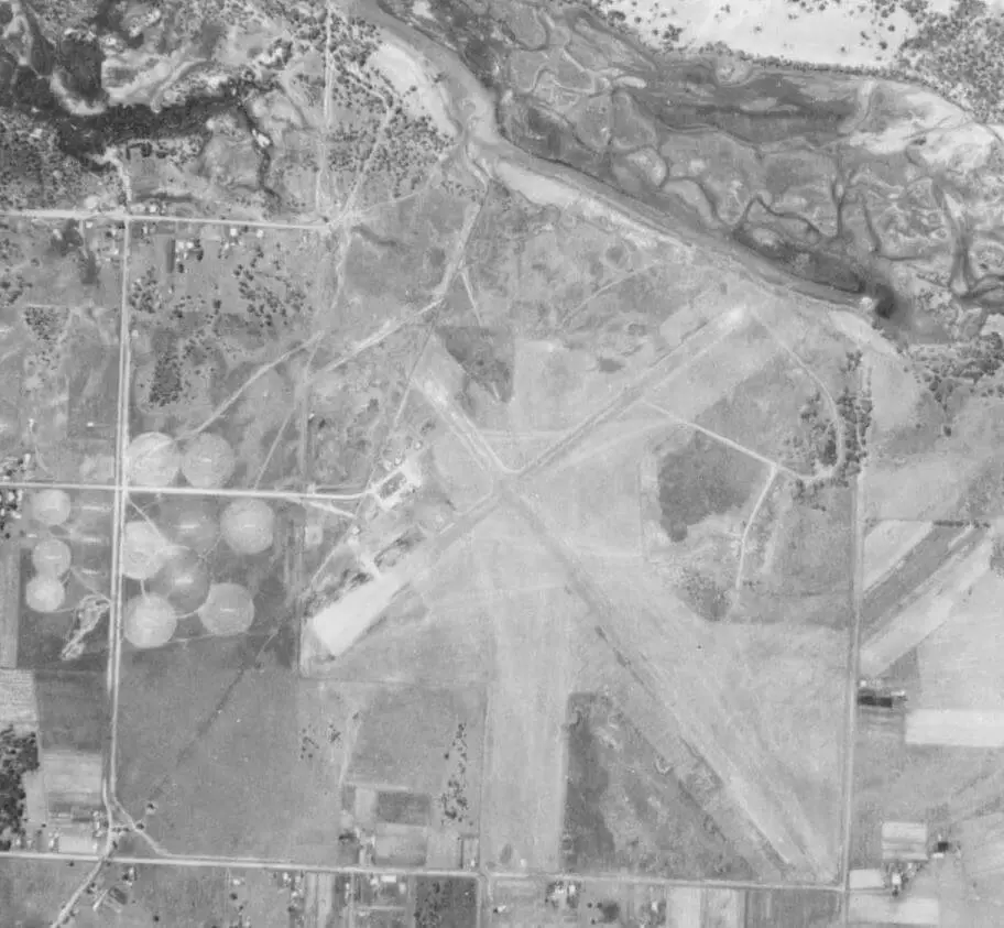 Mackay Airport 6th October 1947 from 16,000 ft.