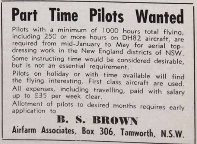 Aircraft Magazine December 1953 - When RAAF Pilots Went Crop Dusting 1955/56
