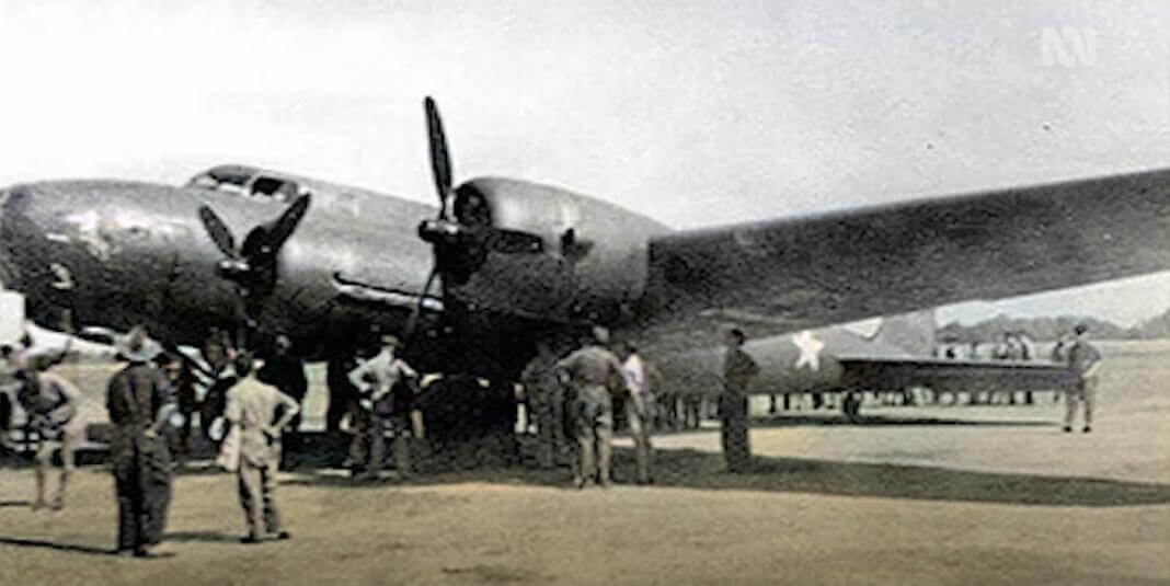 B-17C Flying Fortress VH-CBA during B17 Bakers Creek 1943.