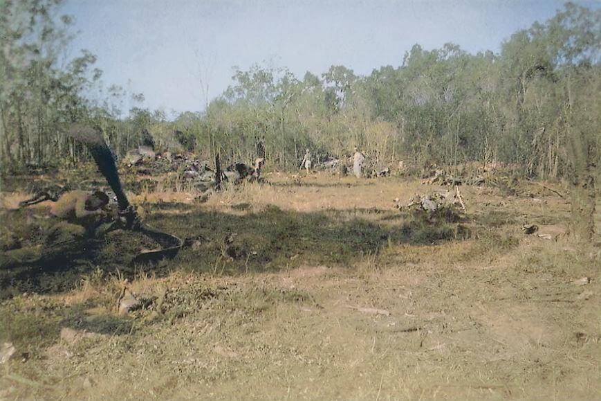 The crash site at Bakers Creek 1943 - B17 Bakers Creek 1943
