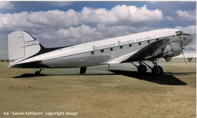 VH-BBV. Queensland Airlines Pty Ltd – in the standard livery at Brisbane Airport, date unknown.